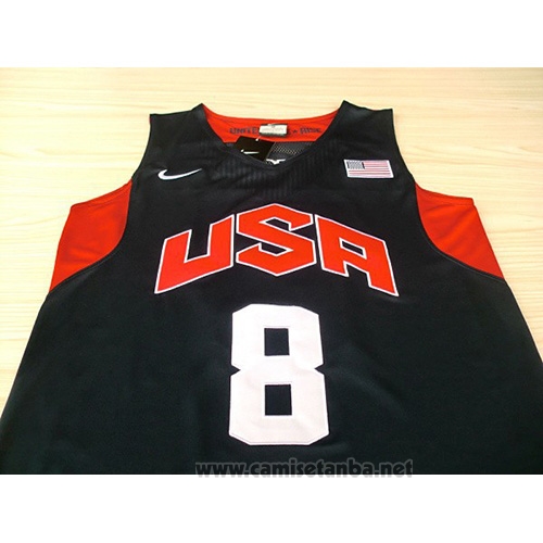 Camiseta USA 2012 Deron Williams #8 Negro